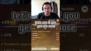 I have the BEST artifact luck as a Genshin streamer 
