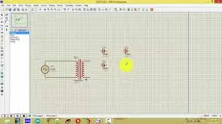 Convert AC 220v to DC 12v Circuit Simulate in Proteus