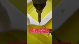 Heat Set Threaded Inserts #short #shorts #3dprinting #diy