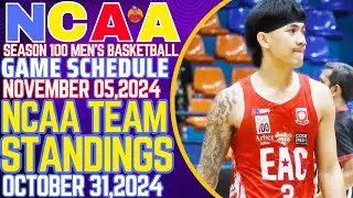 NCAA SEASON 100 LATEST TEAM STANDINGS OCTOBER 31,2024|NCAA GAME SCHEDULE|HARVEY PAGSANJAN 13 POINTS