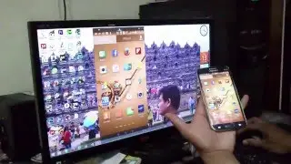 screen morroring android / cara menampilkan layar hape android ke monitor komputer