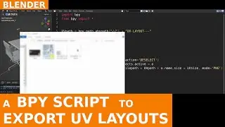 BLENDER - BPY - Export UV Layouts as images with uv.export_layout
