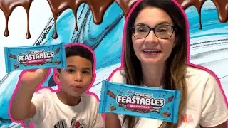 Trying Mr. Beast's FEASTABLES Chocolate Bars