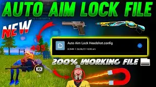 auto aim lock file in free fire 🔥| free fire auto headshot config file | auto aim lock config