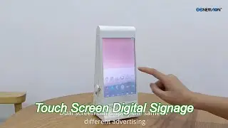 desktop 7 8 inch dual side lcd touch screen kiosk 1920x1200 with remote control