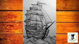 Beautiful old Ship pencil drawing 2020