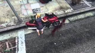 Unexpected stunt biking GTA V