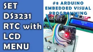 FLProg8: Set Real Time Clock with LCD Menu | ESP32 NodeMCU | Arduino Visual Embedded Programming
