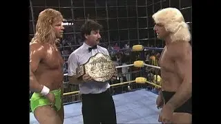 NWA World Heavyweight Champion Ric Flair vs Lex Luger - Steel Cage match - WCW Capital Combat 1990