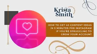 How to Get 40 content ideas in 5 minutes for Instagram
