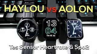 HAYLOU MENANTANG AOLON TES SENSOR HEARTRATE & SPO2 SMARTWATCH MURAH, PEMENANGNYA ...
