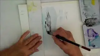 Painting with Nicola - Paint a flaking paint effect.