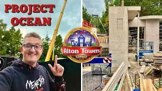 Alton Towers NEW RIDE Construction Update! Project Ocean Foundations Continue!