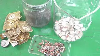 Серебро. Аффинаж. Материал микс