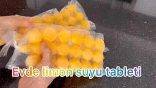 Limon 🍋 Suyu Tableti Nasıl Yapılır How to Make Lemon 🍋 Juice Tablet