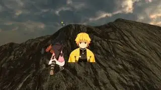 VRChat Roleplay as Zenitsu and Nezuko • | • getting lost in the woods with Nezuko