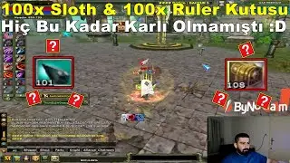 Keanz | 100x Sloth & 100x Ruler Kutusu Kırarken Droplar Yağdı | Yok Böyle Katlama :D | Knight Online