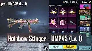 RAINBOW STINGER-UMP45 CRATE OPENING | LUCKY CRATE OPENING | PUBG MOBILE | FCIT COFFIN