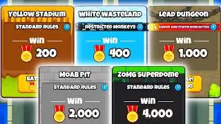 So I played in EVERY arena in Bloons TD Battles 2...