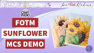 Brighten Up Your Day With Flower Of The Month Sunflower Artwork Download and My Craft Studio!