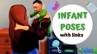 THESE INFANT POSES ARE THE CUTEST😍👶🏾 W/ LINKS | THE SIMS 4 POSE PLAYER TUTORIAL