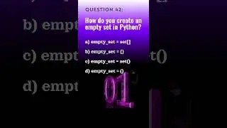Python Qn. 42 | Python Questions and Answers | Tech NS Arena #programmingquiz