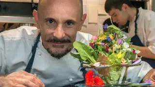 Salad in a 3 Michelin star chef Enrico Crippa - Piazza Duomo***