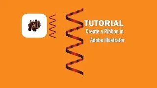 flowing vector ribbon using Adobe Illustrator