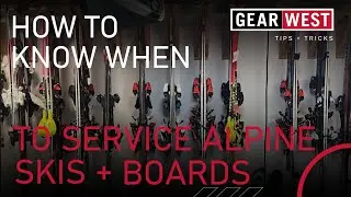 How to know when to bring alpine skis and boards in for service