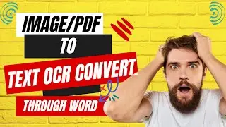 IMAGE/PDF to Text OCR convert through Word
