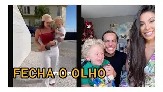 Thammy e Andressa fazem surpresa para o filho Bento