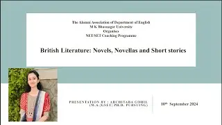 NET-SET Coaching Class | British Literature: Novels, Novellas and Short stories