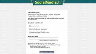 Facebook Fanpage erstellen www.socialmedia.li
