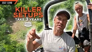 Evolution of Two Great Hunting Spots - It Takes Three Years | Dream Farm w/ Bill Winke
