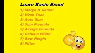 Learn Basic Excel Skills For Beginners || Part 2
एक्सेल सीखे हिंदी में पार्ट 2