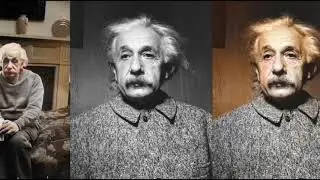 Albert Einstein, Photos Colorized by a Neural Net (some worked well).
