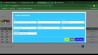 Google Apps Script - webApp CRUD with Popup Modals in DataTables | Upload File (Demo)