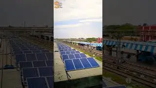 Solar On Railway Stations. #solarenergy #solarpower #solarpanel #renewableenergy #solar #loomsolar