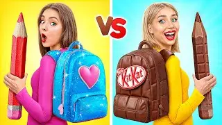Desafío De Comida Real vs. De Comida Chocolate | Fantásticos Trucos De Comida por Choco DO