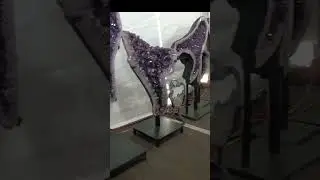 Crystal amethyst at the world's largest gem show. Tucson Arizona.