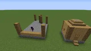 Стройка деревни в майнкрафт minecraft ЧАСТЬ 1