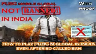 How to play pubg mobile global version in india without VPN. Official Apk no MOD's | With Proof