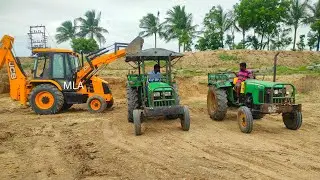 John Deere 5050 Di power plus tractor with fully loaded trolley pulling | Mahindra tractor power |