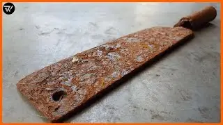 RESTORING A RUSTY AND DISPOSED KNIFE 
