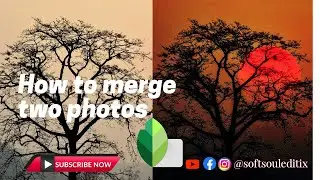 How to merge two photos into one | Merge two photos into one | New Snapseed Photo Editing Tutorial