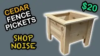 Cedar Fence Picket Planter Build | Shop Noise 