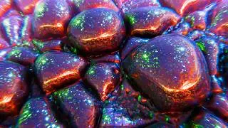 Baking Pagan Bacon 🌈🥓 Psychedelic Satisfying Loop ✨ Blender Cloth Sim Geometry Nodes Trippy Mograph