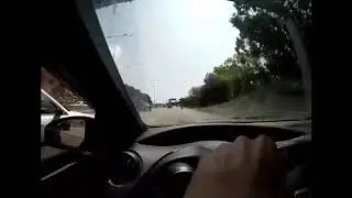Honda civic Fk2 chasing bikes