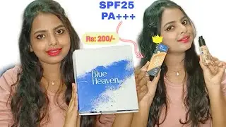 Everyday sweat proof makeup//Blue heaven hyper matte foundation with SPF 25 pa+++ // College makeup