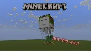 Tutorial: How To Properly Use A Happy Ghast As A Fighter Plane - Minecraft